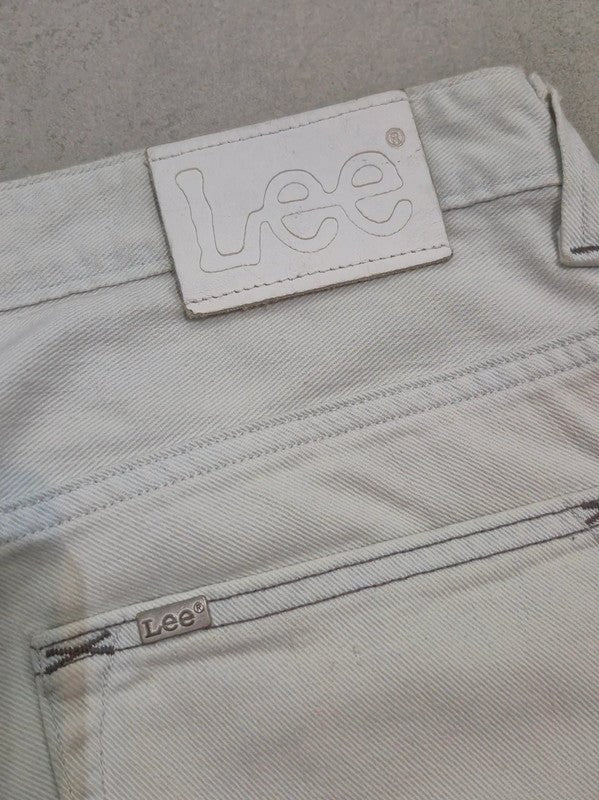 Men Lee Zed White Straight W33 L34 Jeans