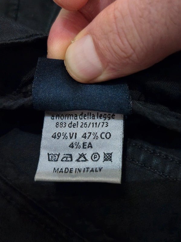 Women Fay Black Straight W26 (EU 36/S) Trousers