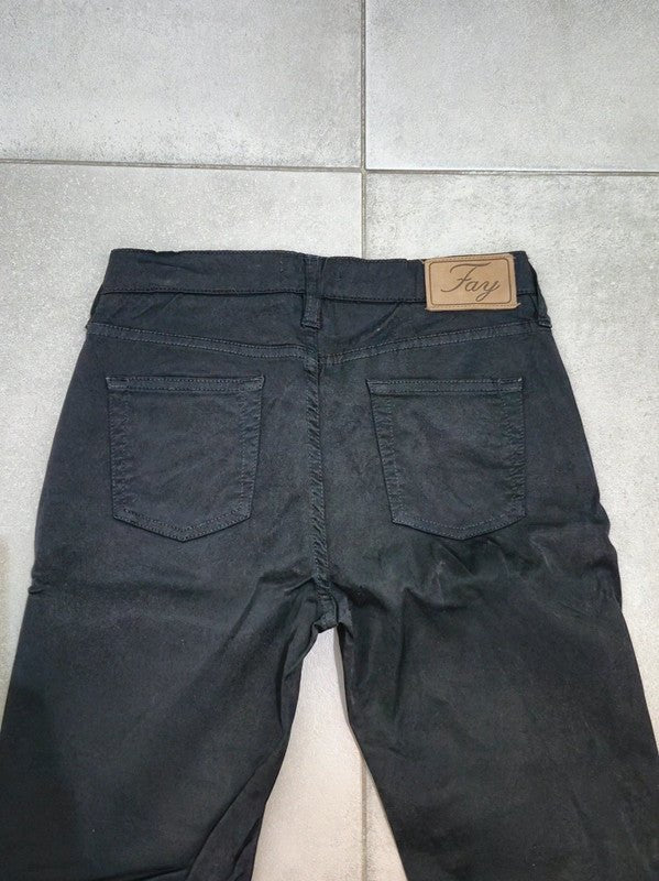 Women Fay Black Straight W26 (EU 36/S) Trousers