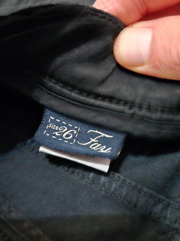 Women Fay Black Straight W26 (EU 36/S) Trousers