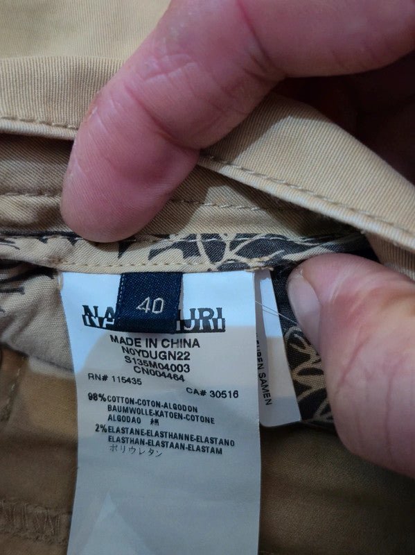 Women Napapijri Beige Straight (EU 40) Trousers