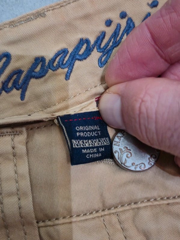 Women Napapijri Beige Straight (EU 40) Trousers