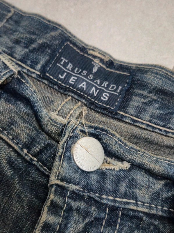 Women Trussardi Jeans Blue Straight W29 (EU 40) Jeans