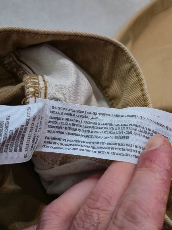 Men Hollister Beige Straight W32 L32 Jeans