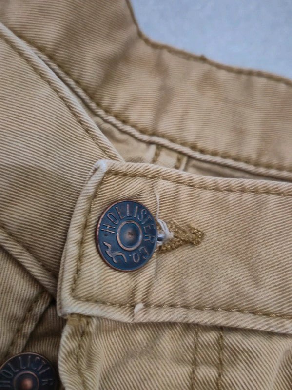Men Hollister Beige Straight W32 L32 Jeans