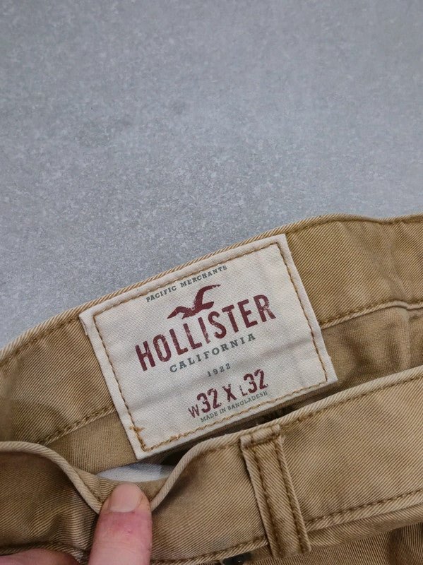 Men Hollister Beige Straight W32 L32 Jeans
