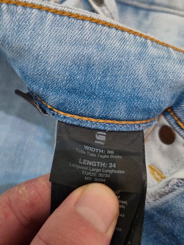 Men G - star RAW Blue Skinny W30 L34 Jeans