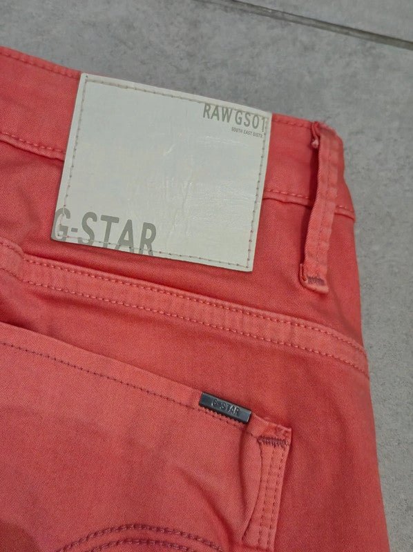 Women G - star Arc 3d Red Skinny W26 L32 (EU 36/S) Jeans