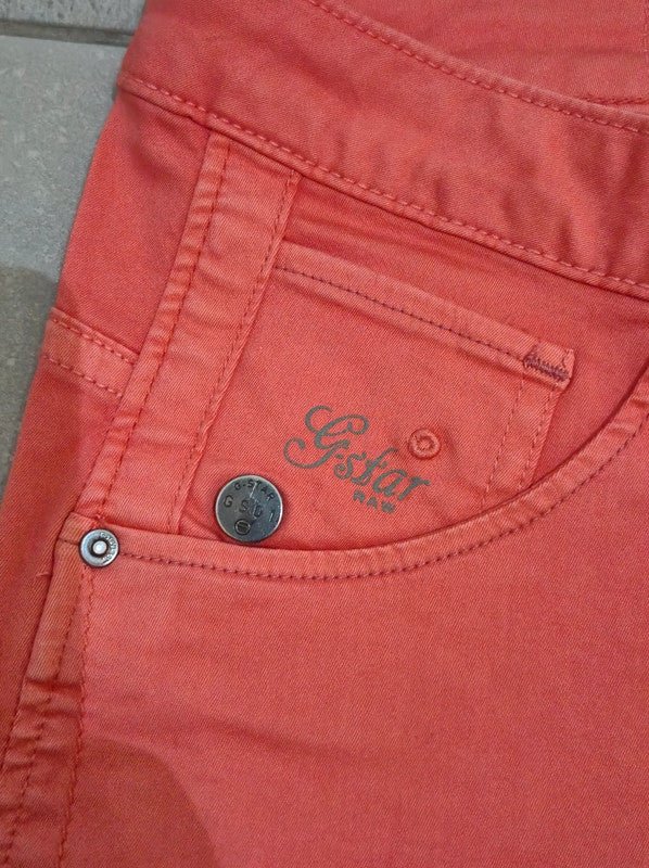 Women G - star Arc 3d Red Skinny W26 L32 (EU 36/S) Jeans
