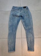 Women G - star Midge Zip Blue Skinny W26 L30 (EU 36/S) Jeans