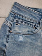 Women G - star Midge Zip Blue Skinny W26 L30 (EU 36/S) Jeans