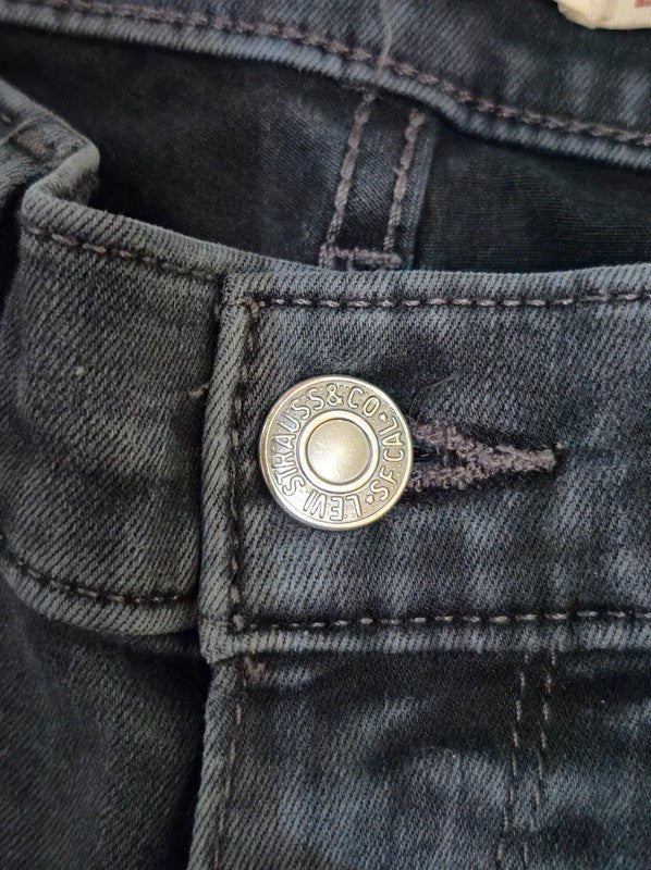 Women Levi's Black Skinny W25 (EU 34) Jeans