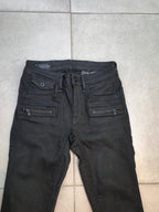Women G - star Davin Zip Black Skinny W24 L32 (EU 34/XS) Jeans