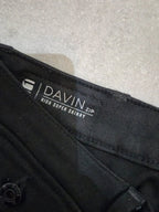 Women G - star Davin Zip Black Skinny W24 L32 (EU 34/XS) Jeans