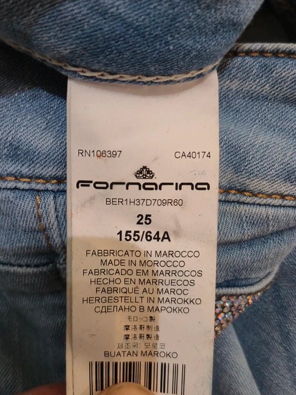 Women Fornarina EVA Blue Slim W25 (EU 34) Jeans