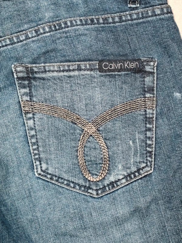 Women Calvin Klein Boyfriend Blue Boyfriend W28 (EU 38/M) Jeans