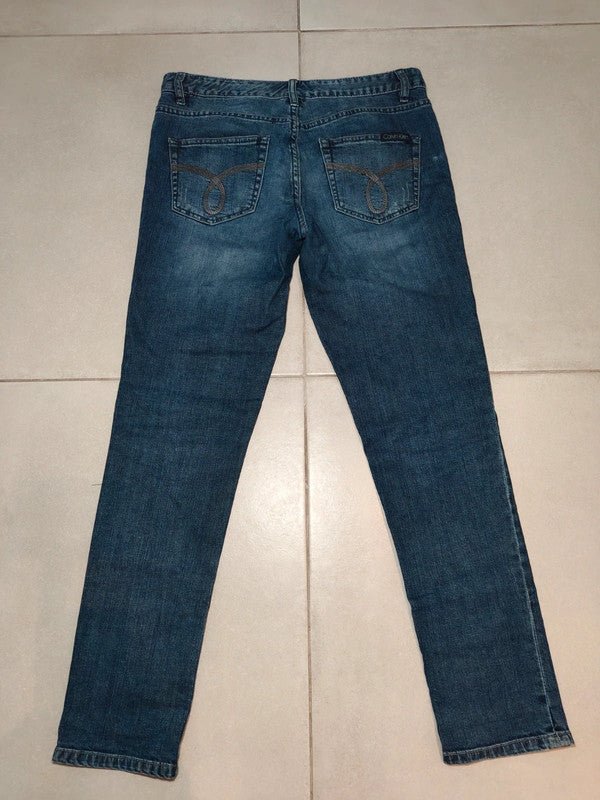 Women Calvin Klein Boyfriend Blue Boyfriend W28 (EU 38/M) Jeans