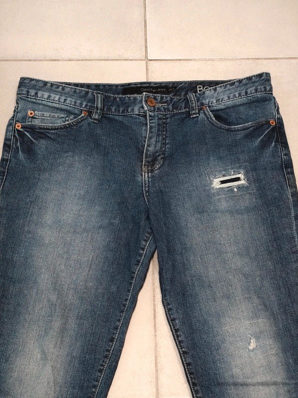Women Calvin Klein Boyfriend Blue Boyfriend W28 (EU 38/M) Jeans