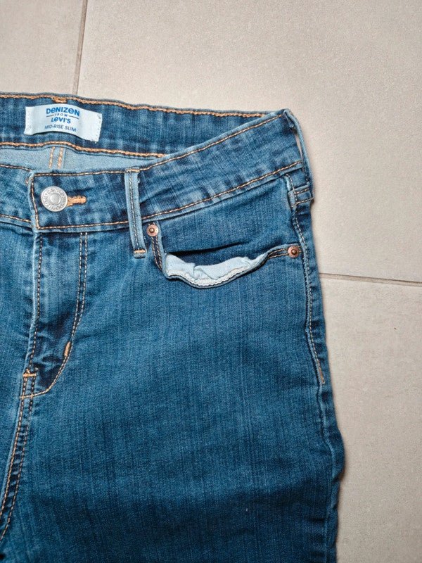 Women Denizen from Levi's Blue Slim W29 L32 (EU 40/M) Jeans