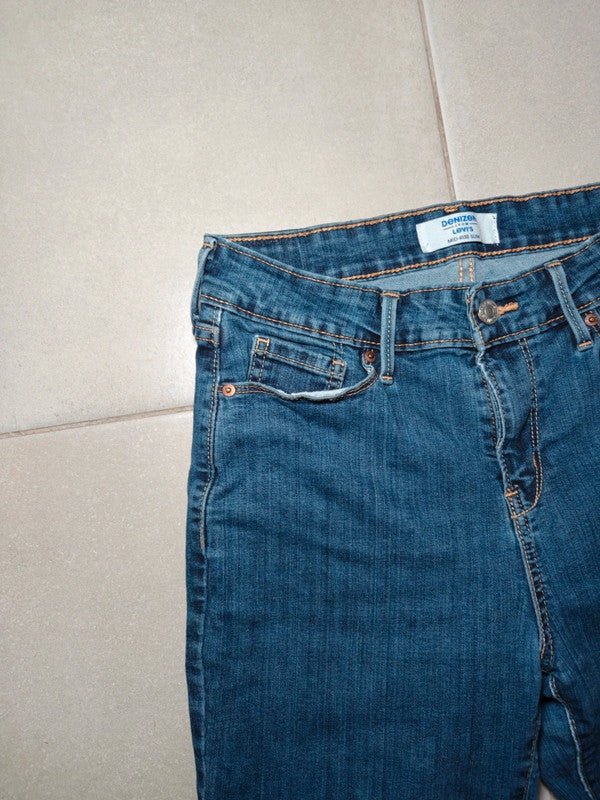 Women Denizen from Levi's Blue Slim W29 L32 (EU 40/M) Jeans