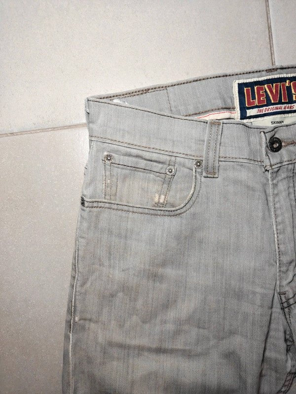 Men Levi's Gray Slim W33 L32 Jeans
