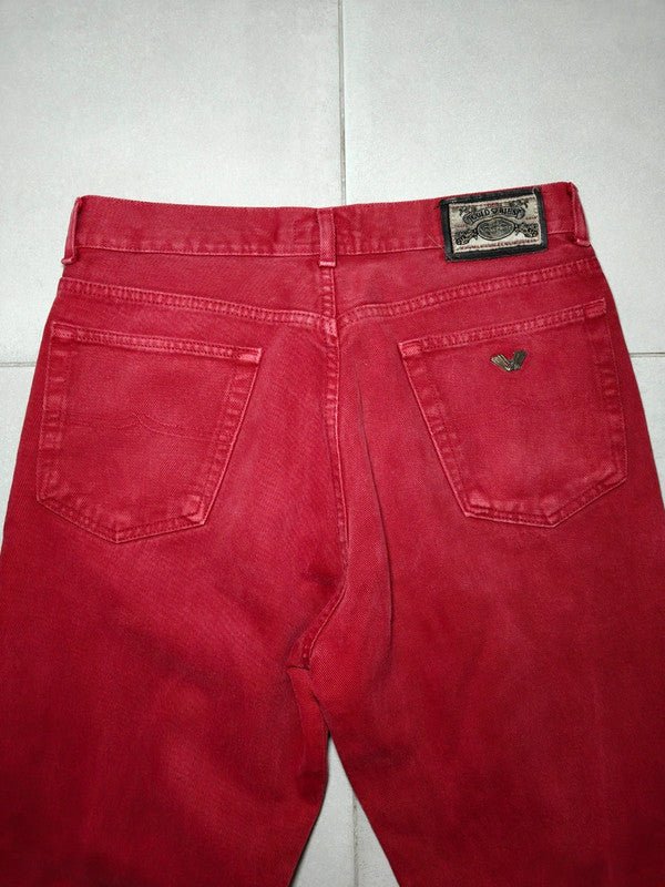 Men Wampum Gold Series Red Straight W34 Jeans