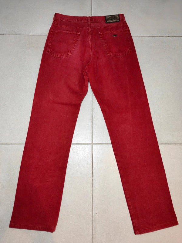 Men Wampum Gold Series Red Straight W34 Jeans