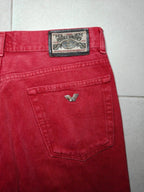 Men Wampum Gold Series Red Straight W34 Jeans