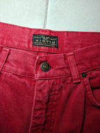 Men Wampum Gold Series Red Straight W34 Jeans