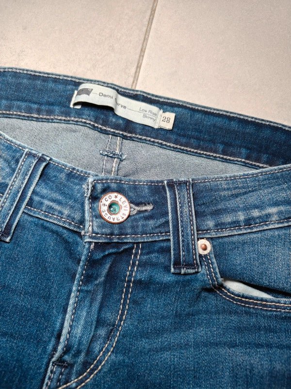 Women Levi's Curve Blue Skinny W28 (EU 38/M) Jeans