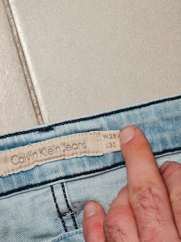 Women Calvin Klein Blue Skinny W28 L30 (EU 38/M) Jeans