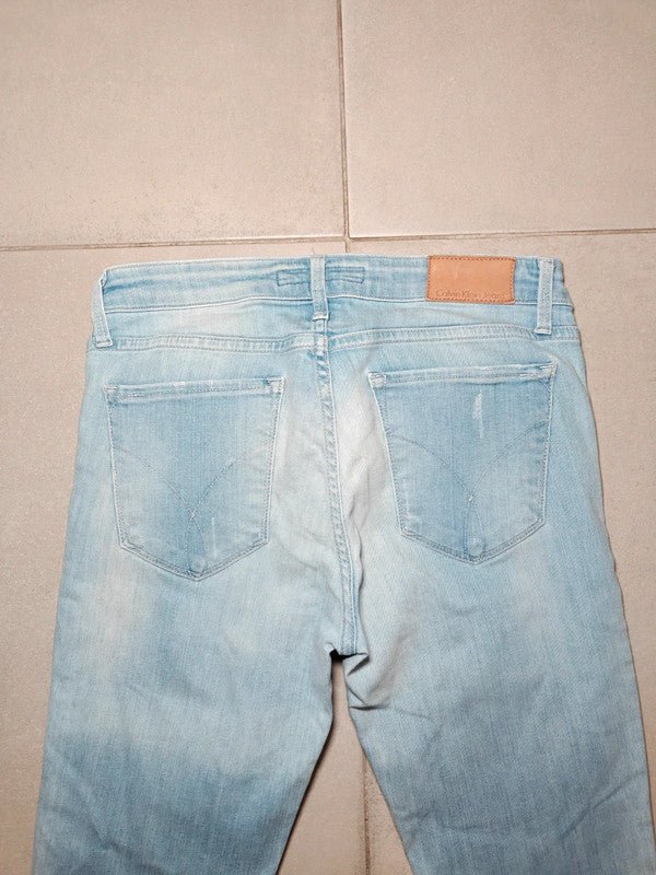 Women Calvin Klein Blue Skinny W28 L30 (EU 38/M) Jeans