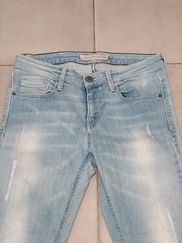 Women Calvin Klein Blue Skinny W28 L30 (EU 38/M) Jeans