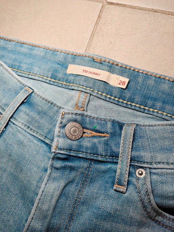 Women Levi's Levi’s 711 Skinny Blue Skinny W28 L30 (EU 38/M) Jeans