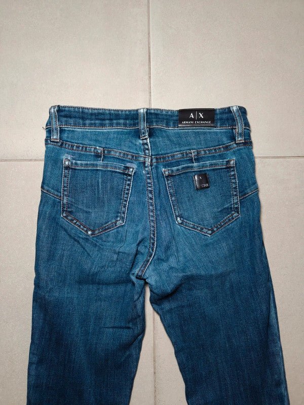 Women Armani Exchange Blue Skinny W25 (EU 34/XS) Jeans