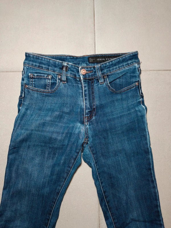 Women Armani Exchange Blue Skinny W25 (EU 34/XS) Jeans