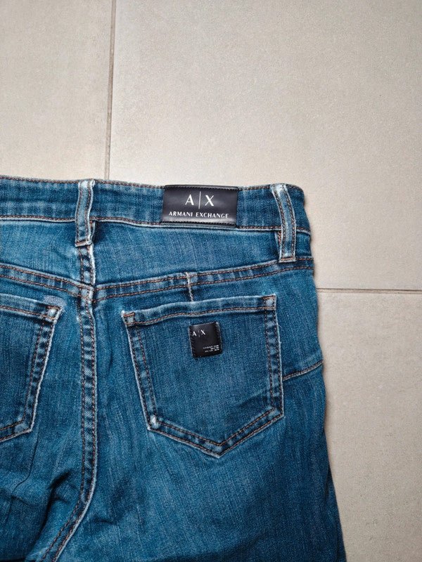 Women Armani Exchange Blue Skinny W25 (EU 34/XS) Jeans