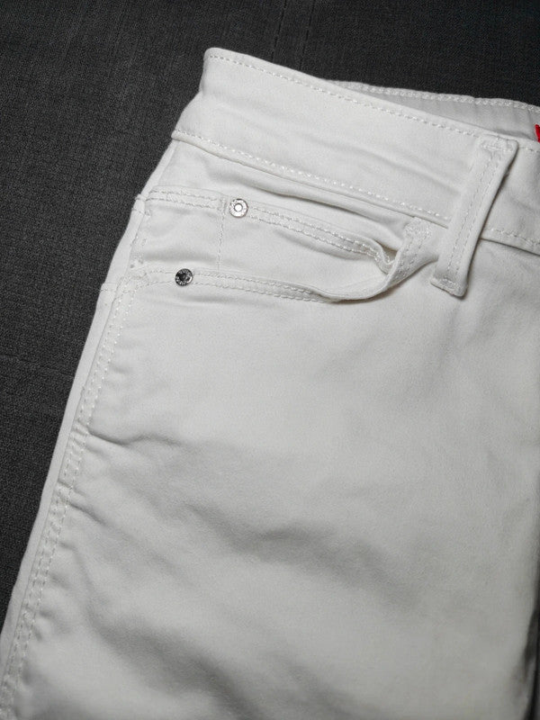 Women Guess White Skinny W26 (EU 36/S) Jeans
