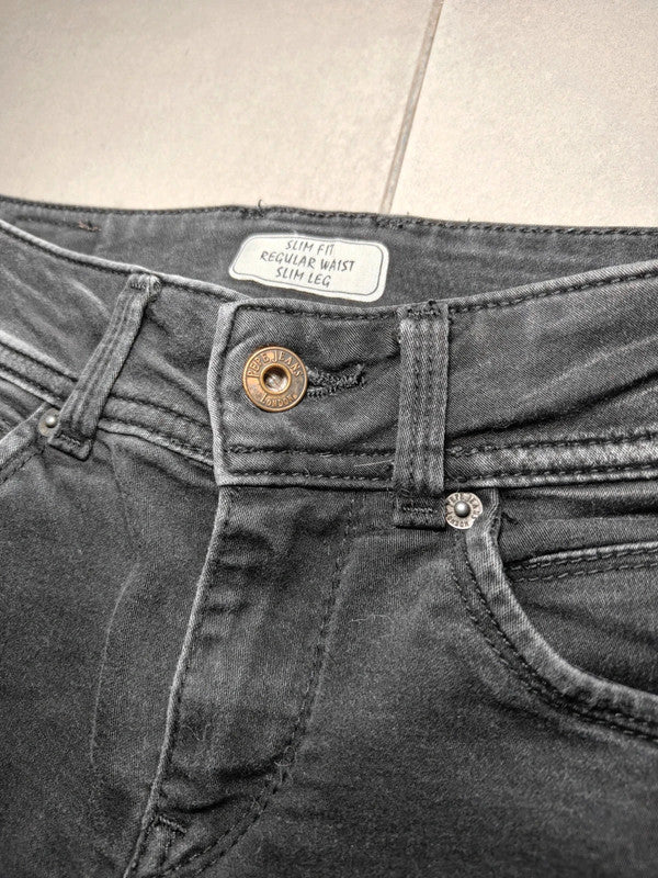Women Pepe Jeans Gray Slim W25 L32 (EU 34/XS) Jeans
