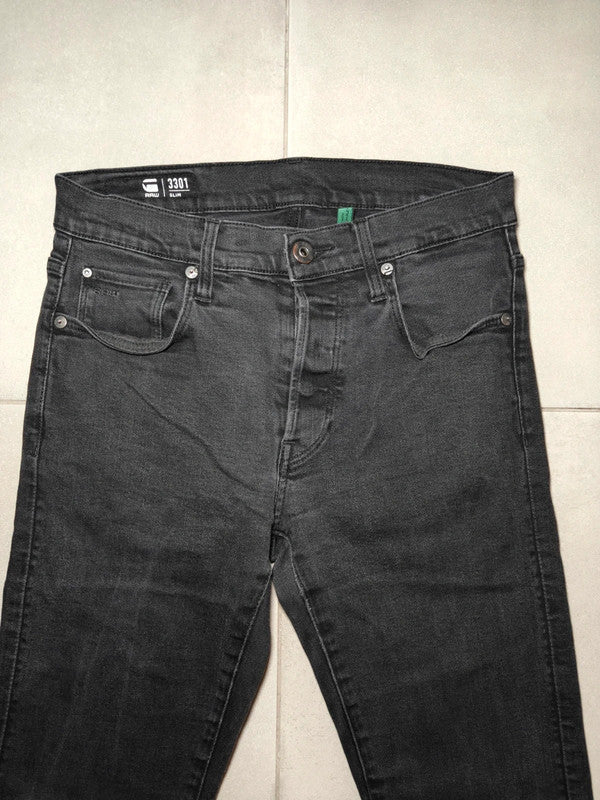 Men G - star 3301 Slim Z Gray Slim W29 L32 Jeans