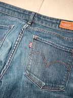 Women Levi's Demi Curve Blue Slim W26 L32 (EU 36/S) Jeans