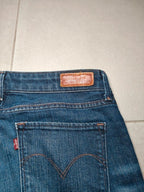 Women Levi's Demi Curve Blue Slim W26 L32 (EU 36/S) Jeans