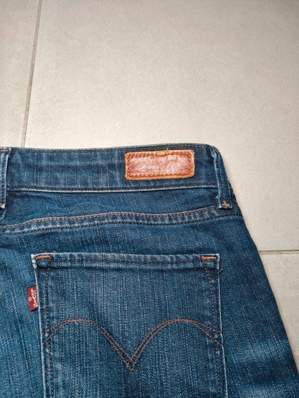 Women Levi's Demi Curve Blue Slim W26 L32 (EU 36/S) Jeans