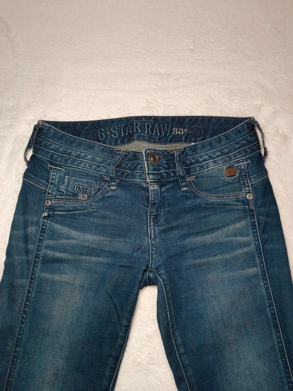 Women G - Star RAW Heller Blue Super Skinny W25 L30 (EU 34/XS) Jeans