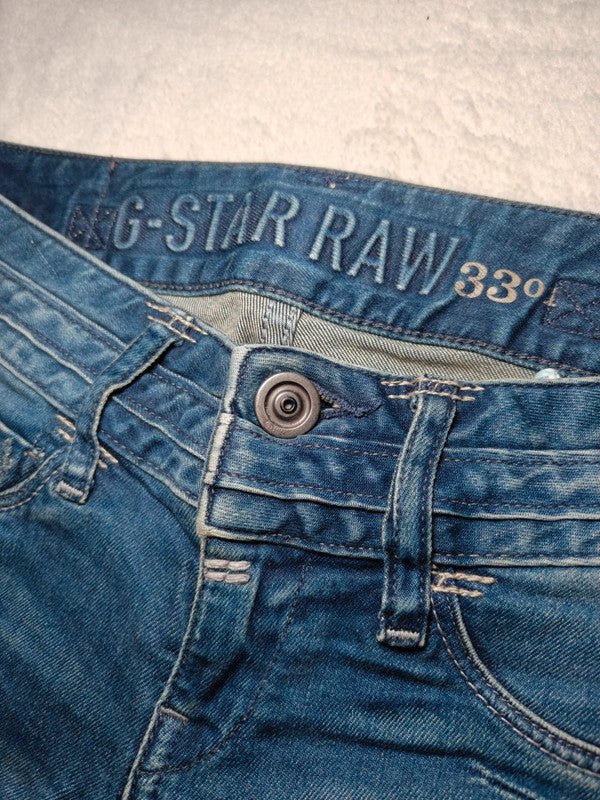 Women G - Star RAW Heller Blue Super Skinny W25 L30 (EU 34/XS) Jeans