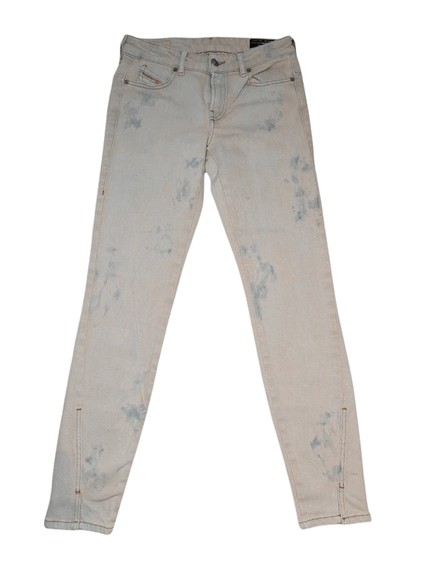 Women Diesel D - Jevel Light Grey Slim Skinny W25 L32 (EU 34/XS) Jeans