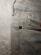 Women Diesel D - Jevel Light Grey Slim Skinny W25 L32 (EU 34/XS) Jeans