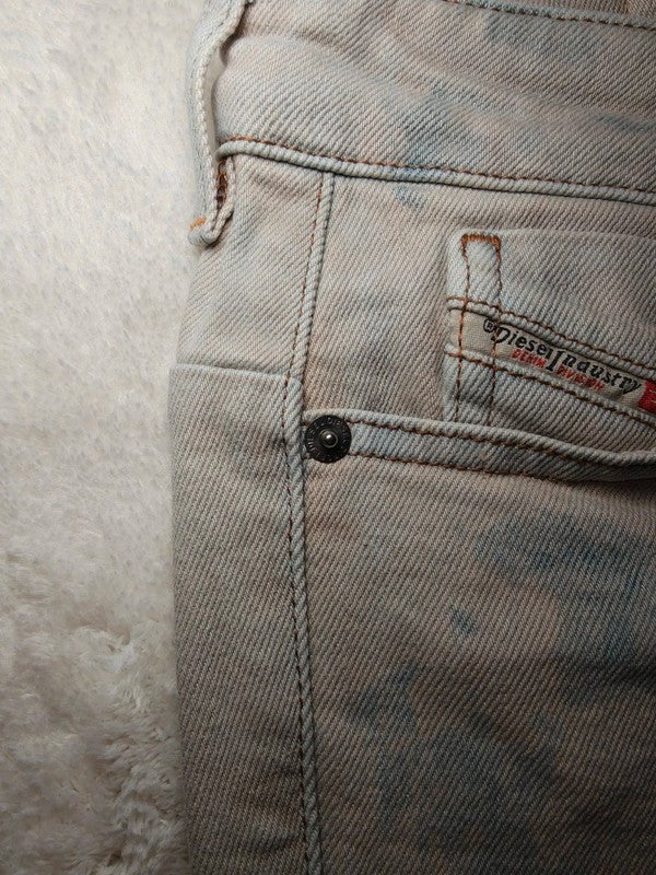 Women Diesel D - Jevel Light Grey Slim Skinny W25 L32 (EU 34/XS) Jeans