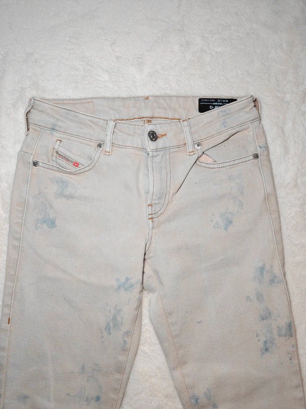 Women Diesel D - Jevel Light Grey Slim Skinny W25 L32 (EU 34/XS) Jeans