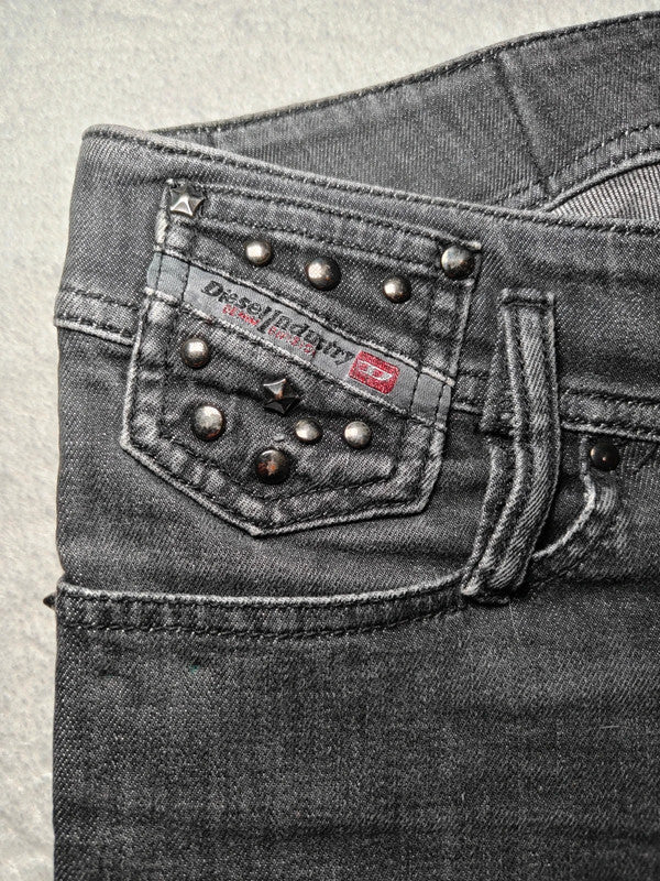 Women Diesel Matic Dark Grey Slim W27 L32 (EU 36/S) Jeans